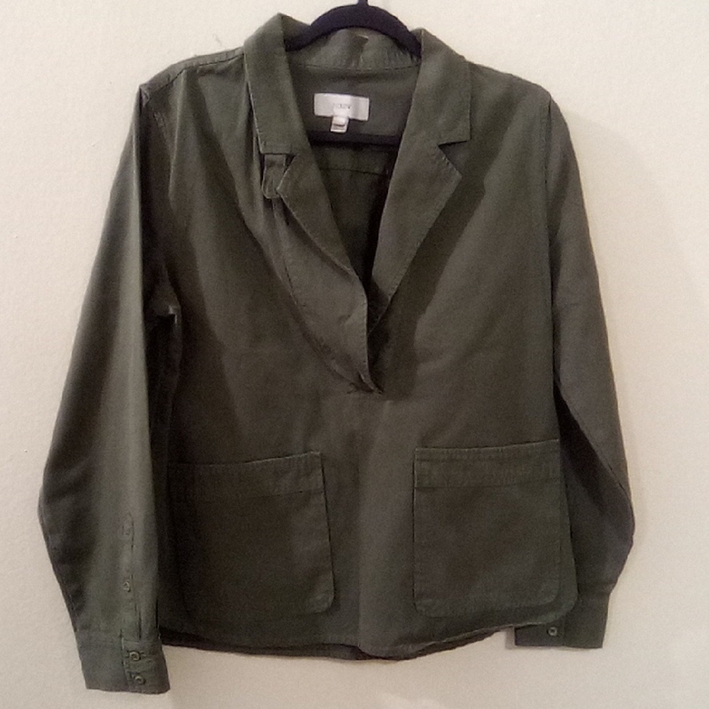 J. Crew Dark Green Utility Jacket